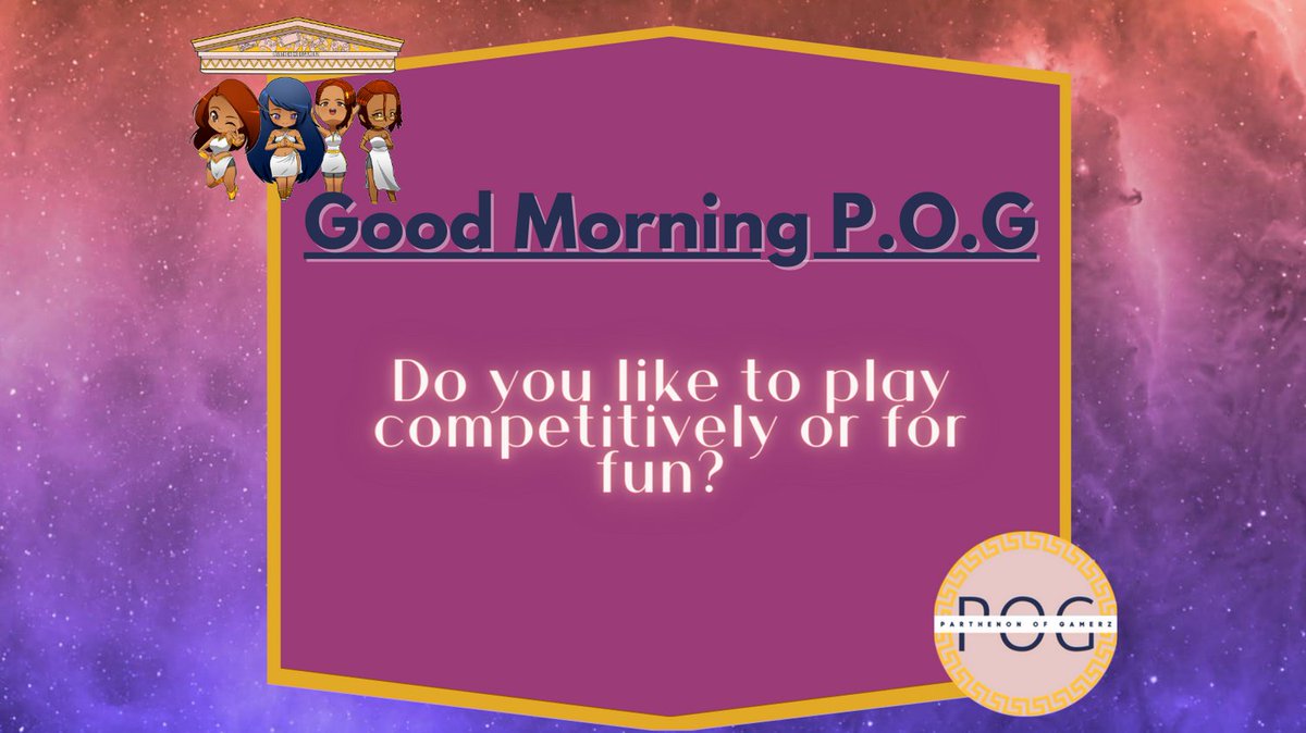GamerzParthenon's tweet photo. Good Morning POG! Here is a question for you.
#Streamer #contentcreator #gaming #POG https://t.co/xq6zopiUSa