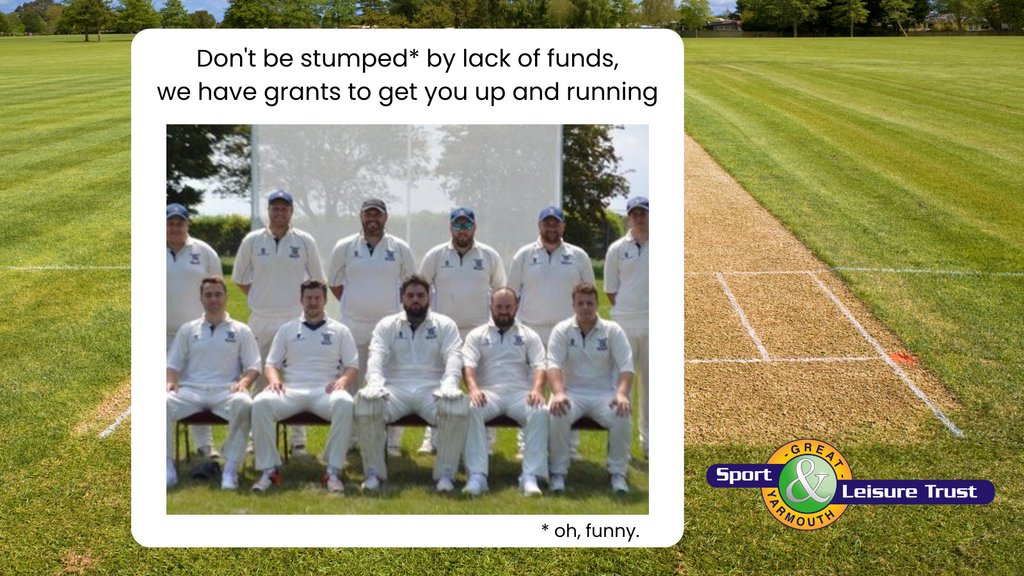 gysport_leisure's tweet photo. Grants are available to support clubs, organisations or individuals to purchase equipment and/or encourage Club &amp; Youth development.

Photo: Martham Cricket Club @MarthamCC1. For their story &amp; to download an application form, visit: https://t.co/4Oa5Jdt52r

#getGYactive https://t.co/ukFtEbZNFP