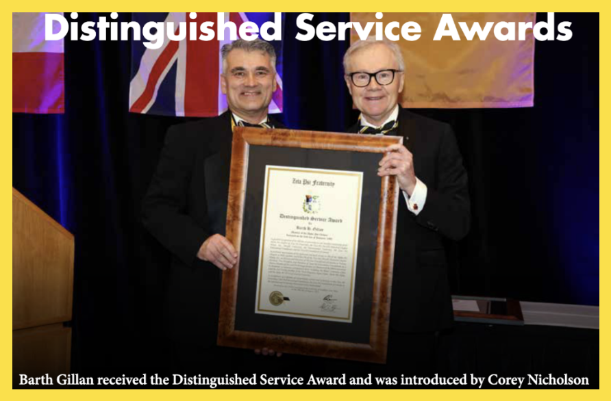 ZetaPsi's tweet photo. More from The Circle 2023! Alumni Barth Gillan, pictured on the left, was recognized for the Distinguished Service Award this year. Check out the link in our bio to learn about the DSA and to get the full story about Barth!
-
#Zetapsi #Proudtobe #tkphi https://t.co/G6nL84ItmW