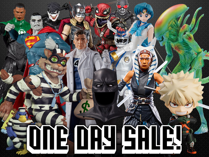One Day Sale! DC Multiverse, Fantastic 4, TMNT, Star Wars, Alien, Sailor Moon, My Hero Academia, Power Rangers &amp; More!
bit.ly/3XeyEsb