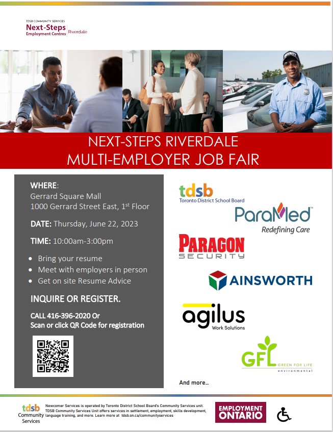 GerrardSquare's tweet image. Next Steps Employment
On June 22,Come Join Us for a Multi-Employer Job Fair to be held in Unit D12 (located next to Circle Care Health) at Gerrard Square from 10am to 3pm.
#nextstepsemployment #jobfair #shopthesquare