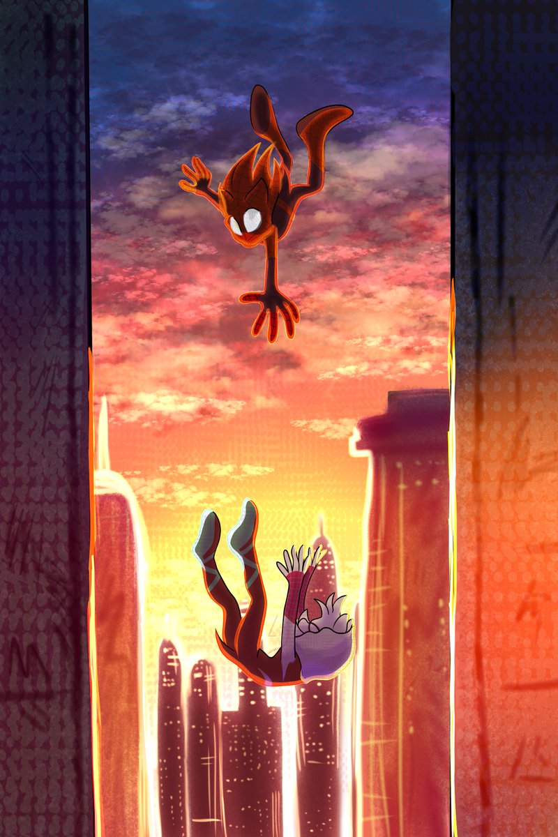 lemonduck_a's tweet photo. Finally finished an artwork inspired by one of the Spider-Man: Across The Spiderverse poster.
I love the idea of Sonic as Spider-Man and Amy Rose as Gwen Stacy/Spider-Woman

I really hate drawing backgrounds tho

#Spiderman #SonicTheHedgehog #amyrose #SonAmy https://t.co/5BbS4Nuvh4
