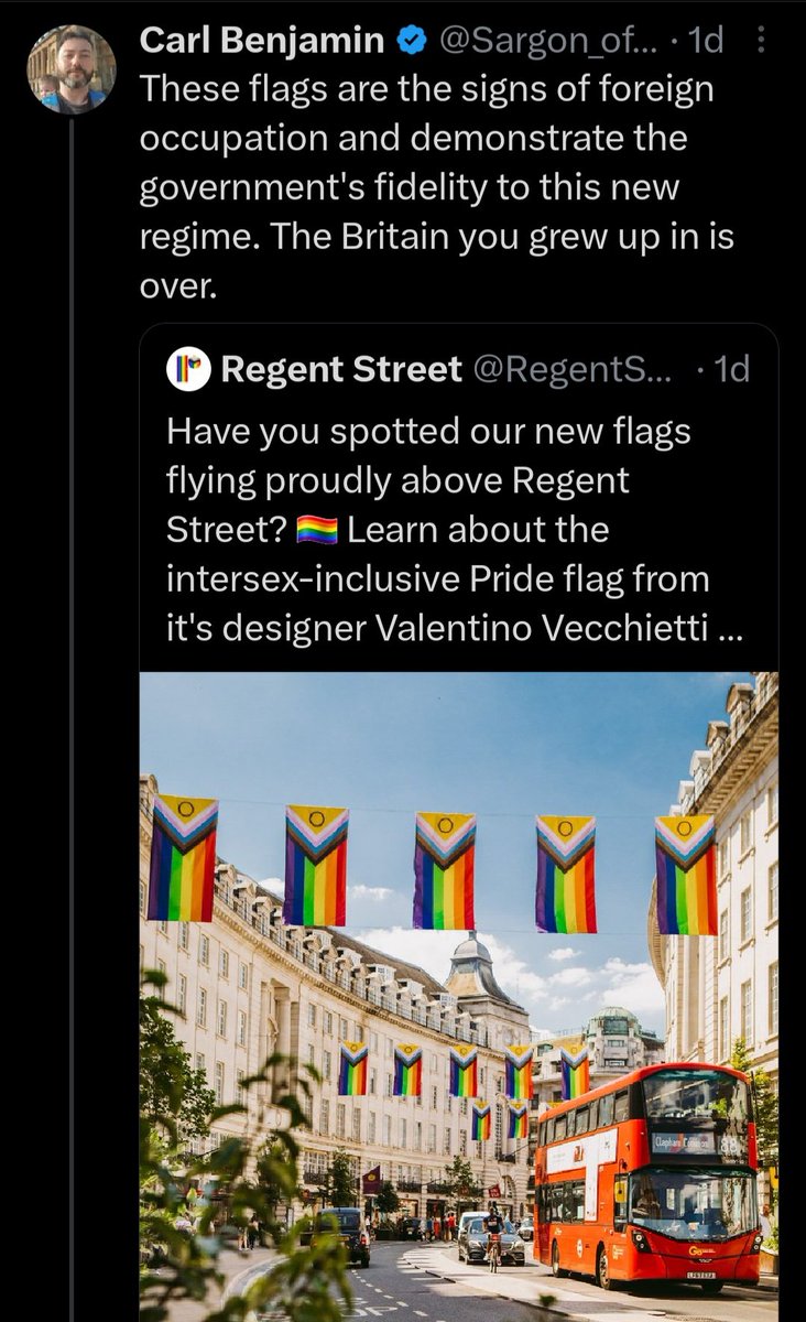 HamishBoot's tweet image. Surge-on sees the progressive pride flag and says, "I feel occupied."

Now you're getting it, sweet-cheeks.
😉 
#TryingTooHard