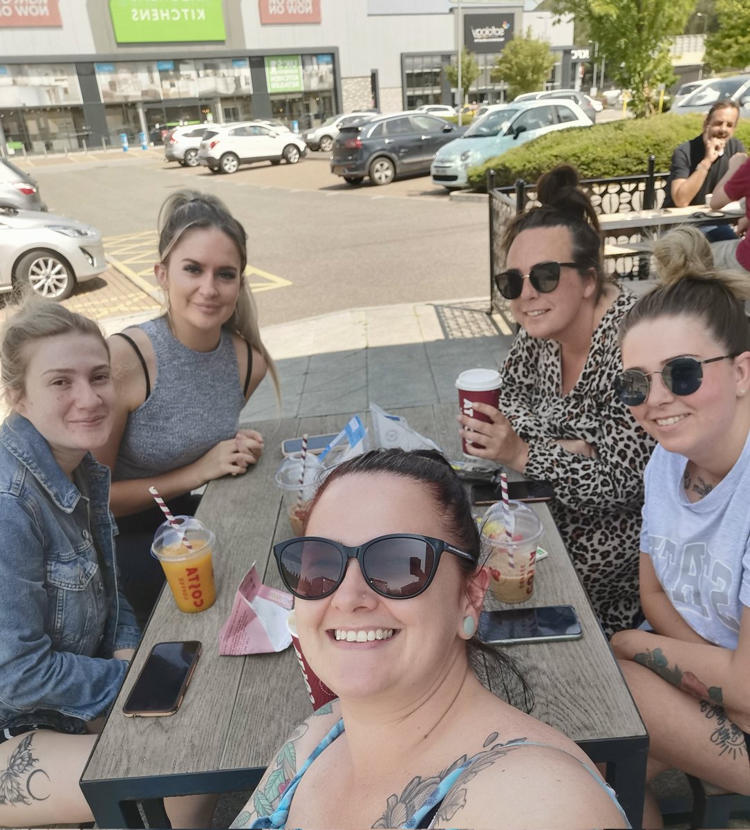 HayleyClarkso19's tweet photo. Post exam coffee date with the best bunch! We are so so very nearly finished ❤️ #punc20 #ADN603 https://t.co/E9ILgN9Iv8