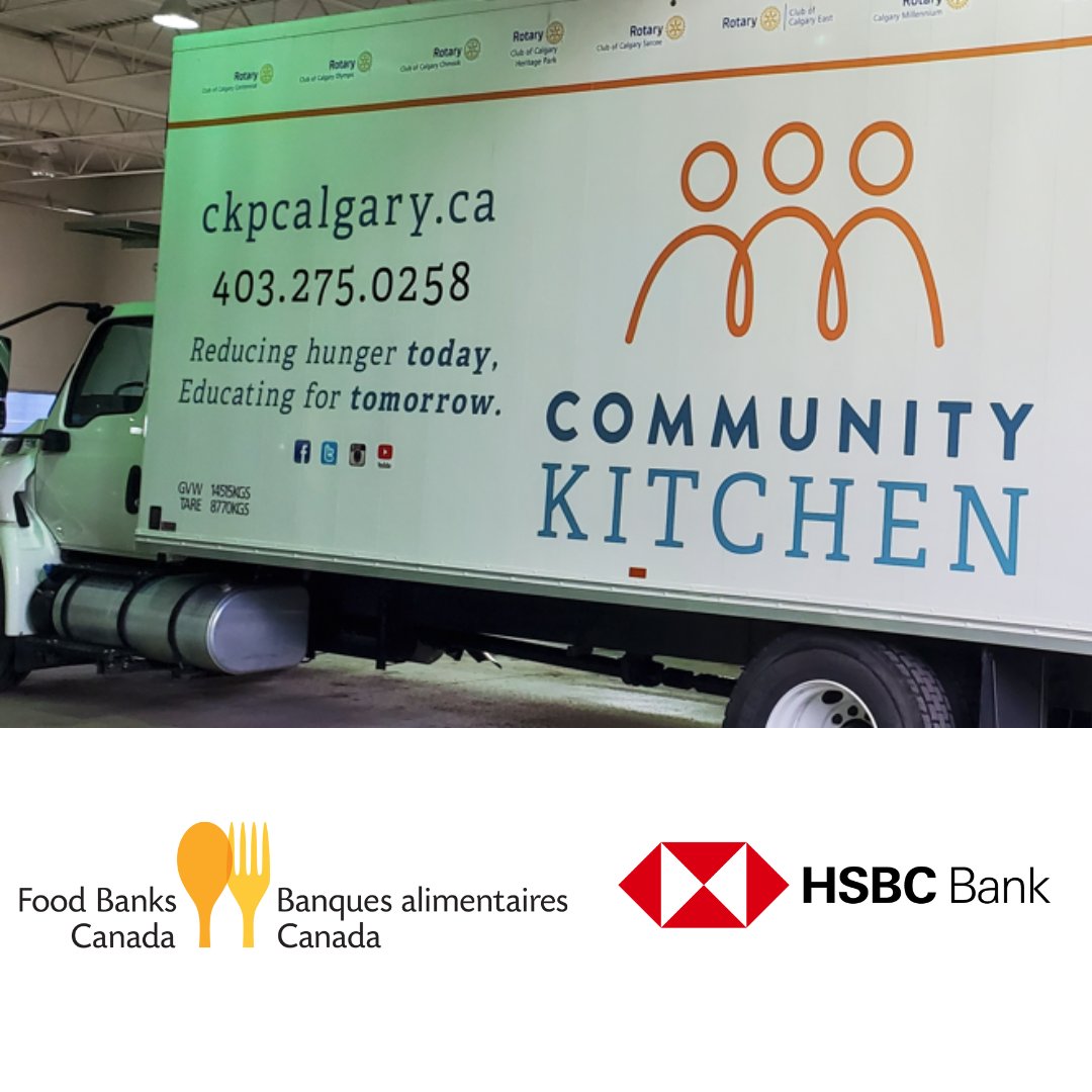 foodbankscanada's tweet photo. Through @HSBC_CA’s support of Food Banks Canada’s Capacity Boost Grant, Calgary’s Community Kitchen @ckpcalgary could purchase a food truck.
This food truck will boost capacity to accept, distribute, grow, safely handle, and store perishable food.
#HSBCCommunity https://t.co/0R7O5uI2EP
