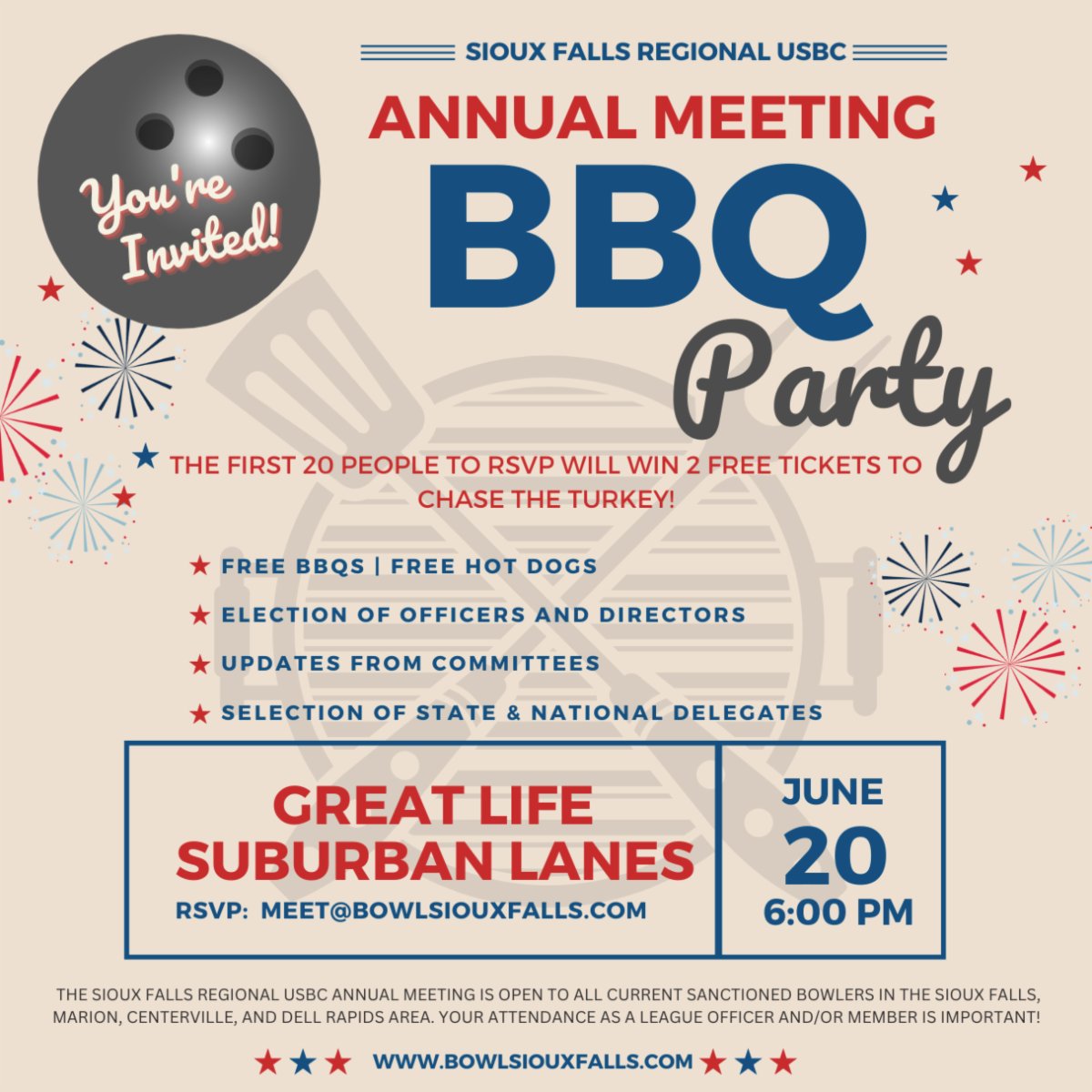 SiouxFallsUSBC's tweet photo. It's time for our Annual Meeting and its a BBQ and Hot Dog party! If you are interested in joining our award winning team, you can download and complete an application here: https://t.co/KRWLHkBcKY We hope to see you on June 20th! https://t.co/2S8JFABrqW
