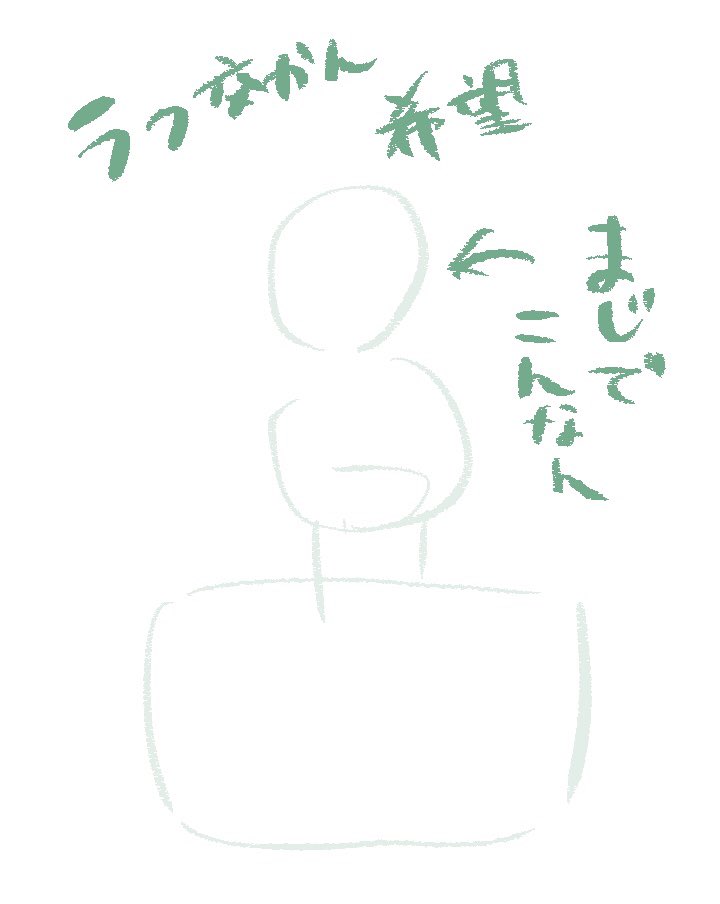 ラフ交換希望とか描いてるけど私のラフ送られてもクイズみたいになりそう
どんな絵ができるのか楽しみ過ぎる 