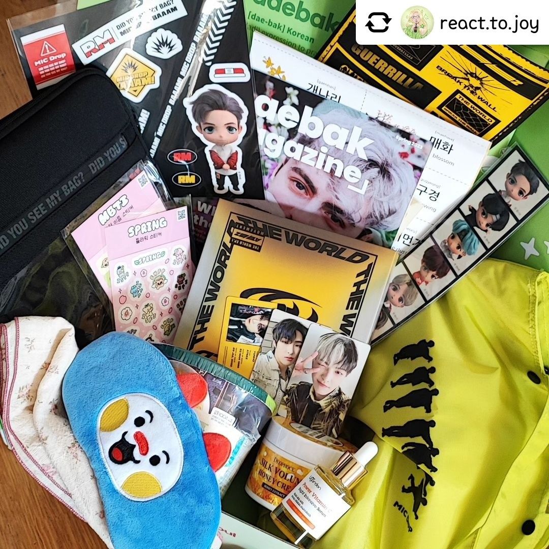 daebakbox's tweet photo. "If you haven't subscribed to the Daebak Boxes yet... Run, don't walk, run!" 🏃 - https://t.co/zDDzXbBJAd
Next up is the summer box ☀
Get your own Daebak Box! https://t.co/lIQzMXyvzc
#getdaebak #koreansubscriptionbox #giftbox #seasonalbox #explorekorea #koreatoyou #kpopmerch https://t.co/uHyjAYMDGC