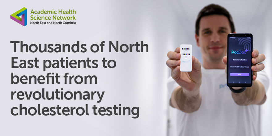 A new at-home cholesterol test that will identify people at risk of heart attacks and strokes is being piloted in the North East. Read more about the revolutionary @MyPocdoc and the AHSN NENC-supported pilot 👇🏼 @SteveRoestCEO @JuliaN_AHSNNENC ahsn-nenc.org.uk/thousands-of-n…