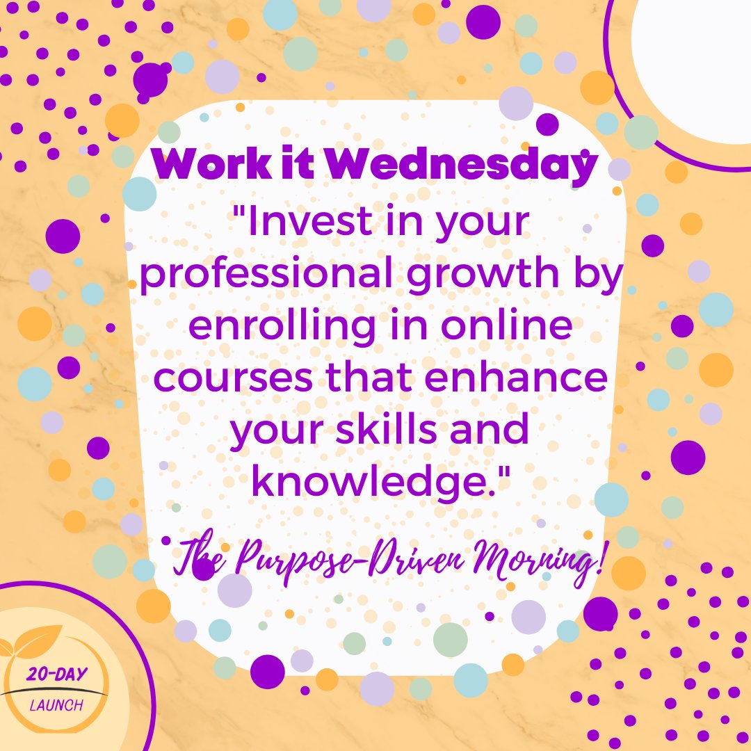 Invest time in professional growth. Enroll in courses, enhance your skills, broaden your knowledge. Each skill brings you one step closer 2 success. What will you learn today? Limitless Framework from @ogingacarr with #teamcrusingit #WorkItWednesday #OnlineCourses #BusinessGrowth