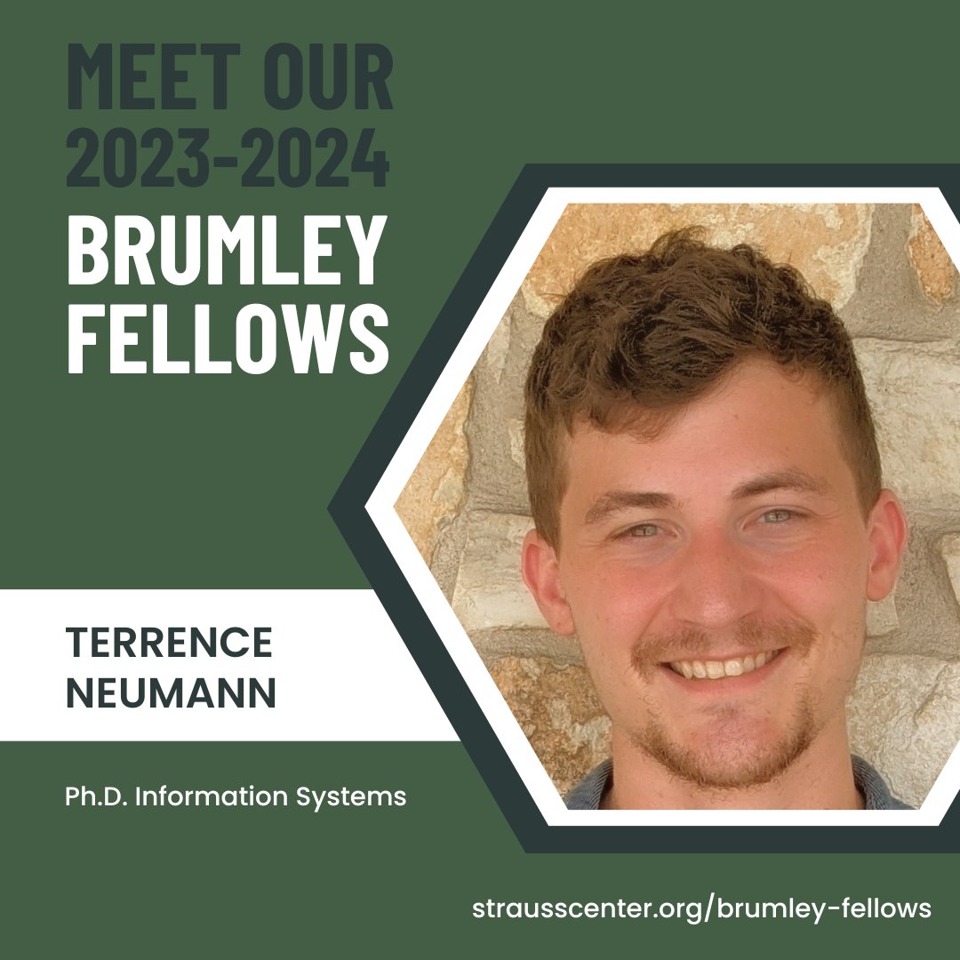 StraussCenter's tweet photo. Meet the 23-24 #StraussBrumley Fellows: Terry Neumann
Terry is an Information Systems PhD candidate researching the responsible use of Artificial Intelligence, particularly in online media.
Welcome to Strauss, Terry!
https://t.co/KuhJTygD2j
#StraussTech https://t.co/ItSrOQTbDT