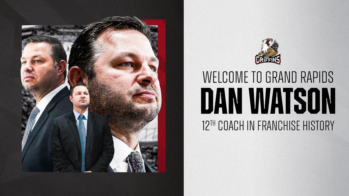 The Detroit Red Wings on Wednesday named Dan Watson head coach of the Griffins. Watson becomes the 12th head coach in franchise history after serving six seasons as head coach of the ECHL’s Toledo Walleye. #GoGRG

Details >> bit.ly/3CuQvBO