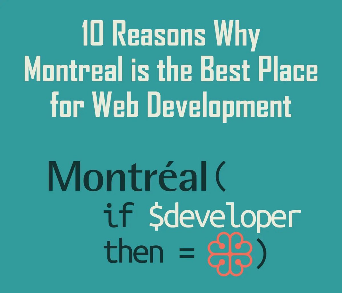 wbcdesigns's tweet photo. Did you know #montreal is a top destination for #webdevelopment? 🇨🇦 Discover 10 reasons why Montreal is the best place for web development in our latest blog post! 

https://t.co/C6Gdw4fUmZ https://t.co/y4P07Is6pb