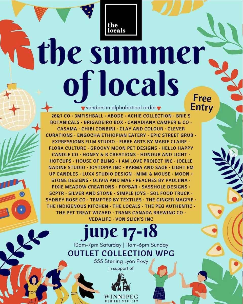 This weekend we'll be at Outlet Mall both Sat &amp; Sun June 17-18, see details below!