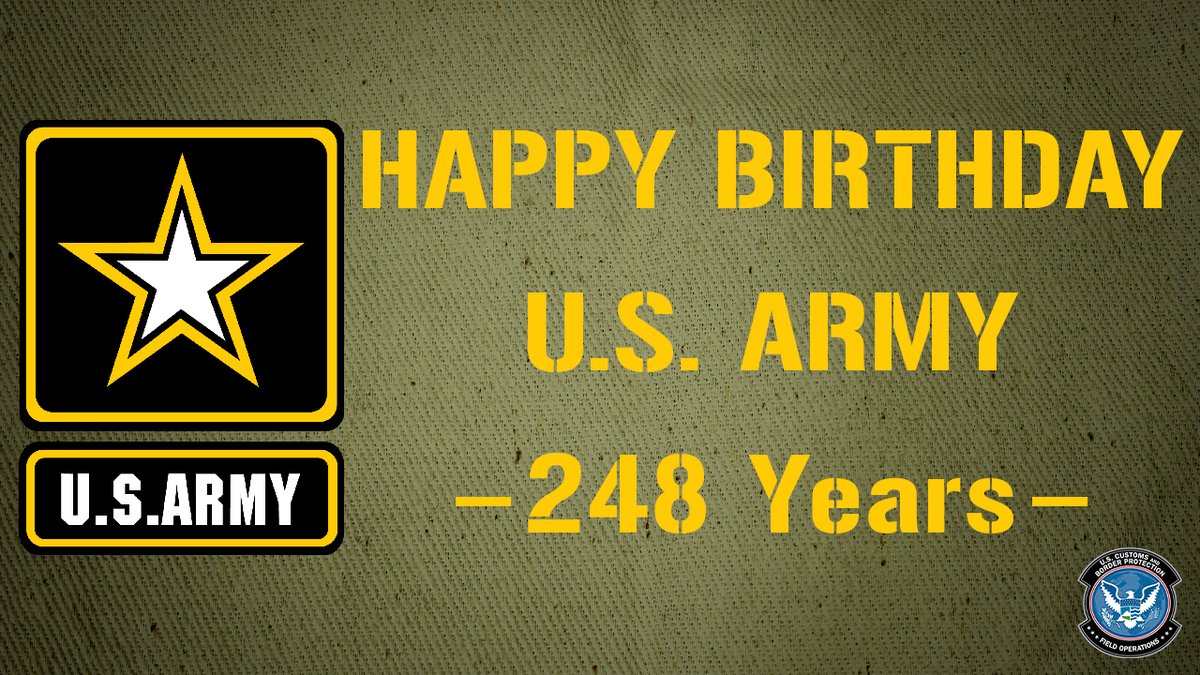 Today, the oldest US military branch celebrates its 248th year of service. Happy Birthday U.S. ARMY! #ARMYBirthday #BeAllYouCanBe