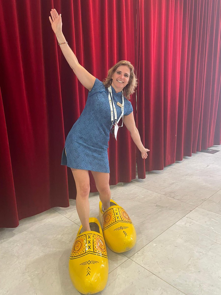 Fabsky81's tweet photo. Take your chance to try some Dutch wooden shoes at the building bridges bar #ICEM2023 https://t.co/kXd04sfMGn