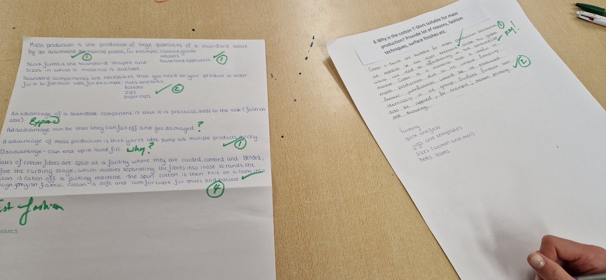 Miss Markwell's Year 10 GCSE D&T students working in groups writing the best composite answers to help with exam questions preparation #revising #aqa #dt #gcse #proudstudent #proudteacher