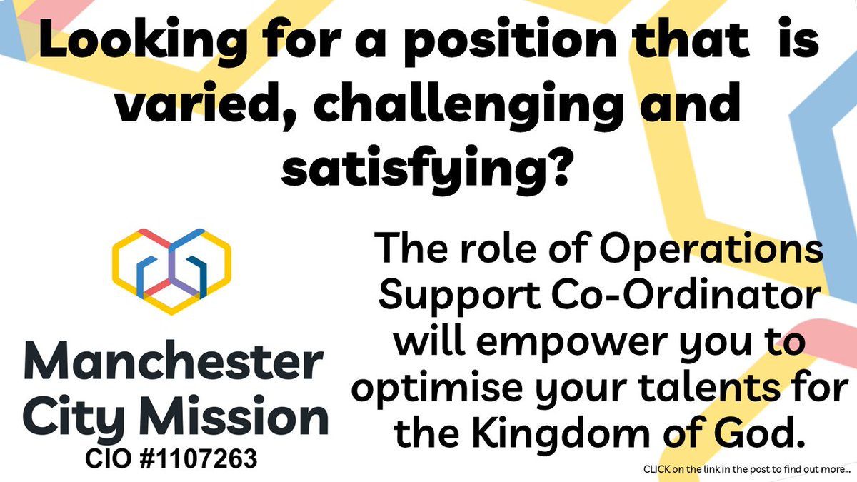 ManCityMission's tweet photo. Click this link to find out more about our exciting role...
https://t.co/WCaJ9bbxF7

INCARNATION | COMPASSION | PROCLAMATION https://t.co/ac3QcDFp1E