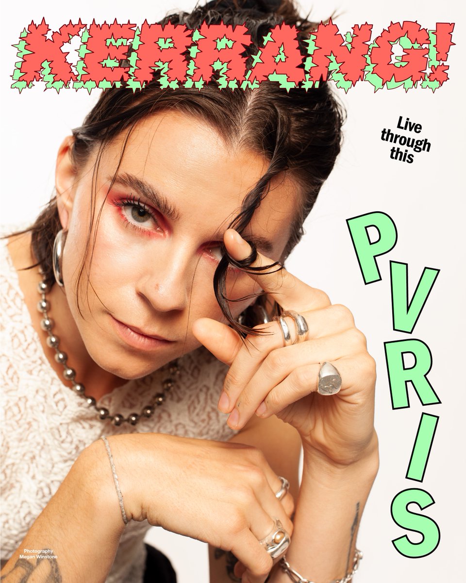 "You constantly kill off different versions of yourself." On the cover of <a href="/KerrangMagazine/">Kerrang!</a>. A month away until EVERGREEN. kerrang.com/pvris-lyndsey-…