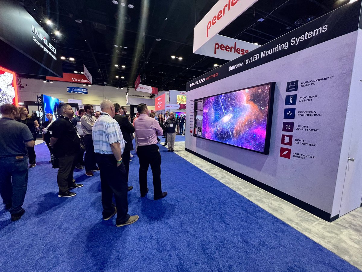 We’re showcasing a new product at #InfoComm23 come to booth 1329 to be one of the first to see it in person!

It’s our new SEAMLESS Kitted Series Universal dvLED Mounting System 👍

#AVTweeps #proAV #dvLED