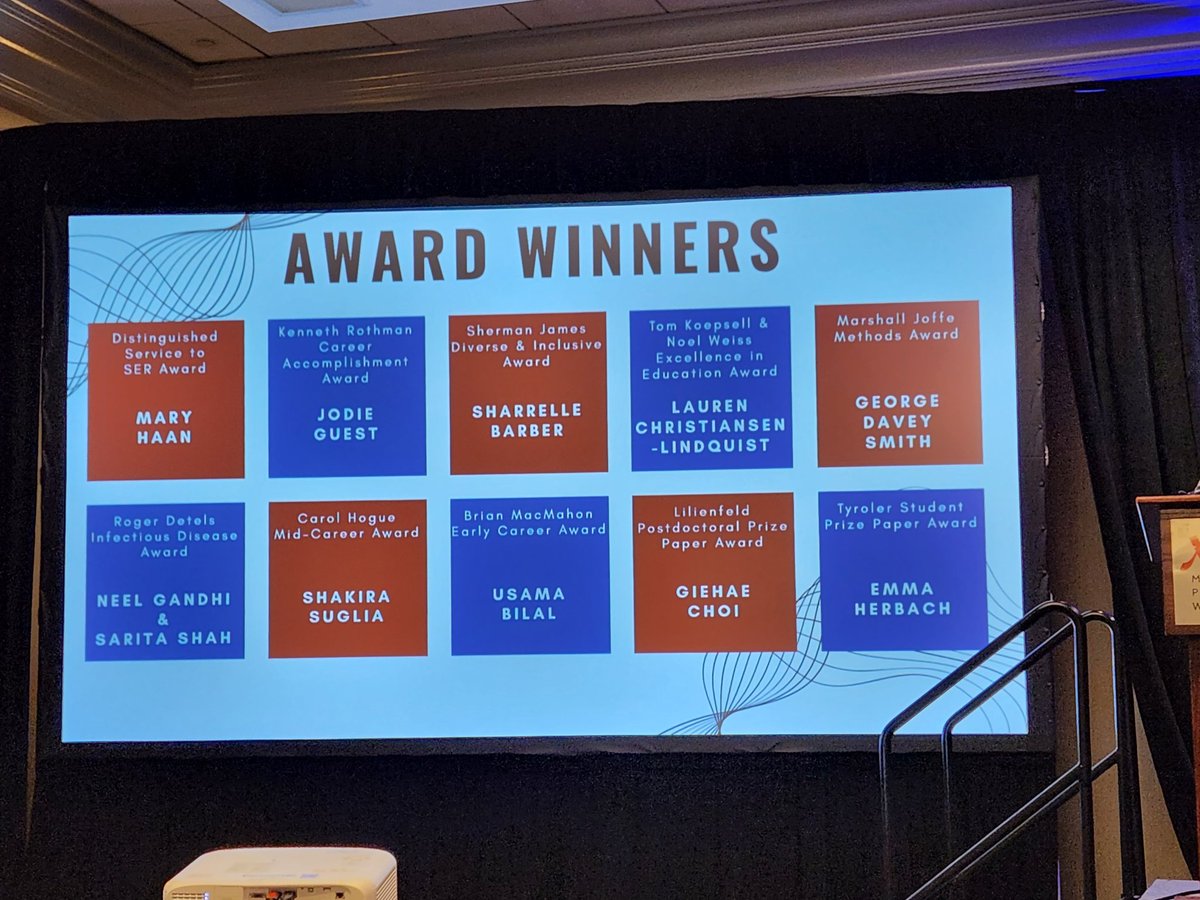 AmJEpi's tweet photo. Congratulations to all the award winners at #SER2023! https://t.co/yTyMQq5O8X