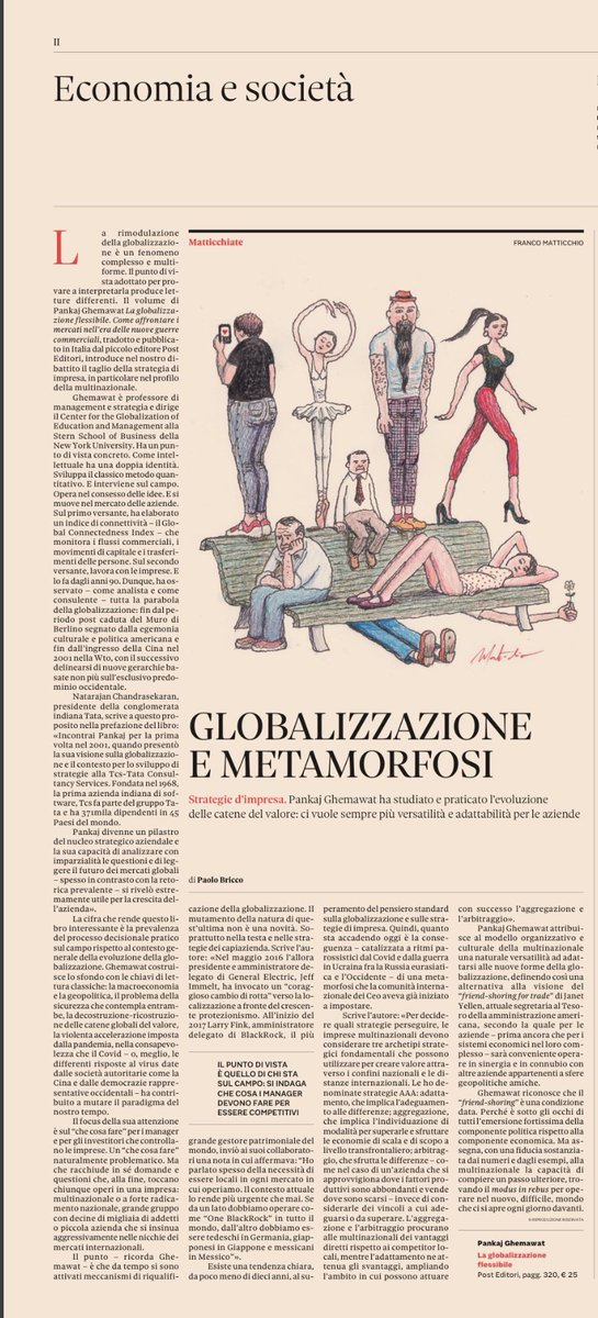Post Editori (@post_editori) on Twitter photo Su <a href="/sole24ore/">IlSole24ORE</a> di domenica <a href="/PaoloBricco/">Paolo Bricco</a> ha recensito il libro di Pankaj Ghemawat “La Globalizzazione Flessibile. Come affrontare i mercati nell'era delle nuove guerre commerciali” che abbiamo pubblicato nelle scorse settimane.
Scopri e acquista il libro: posteditori.it/la-globalizzaz… Su <a href="/sole24ore/">IlSole24ORE</a> di domenica <a href="/PaoloBricco/">Paolo Bricco</a> ha recensito il libro di Pankaj Ghemawat “La Globalizzazione Flessibile. Come affrontare i mercati nell'era delle nuove guerre commerciali” che abbiamo pubblicato nelle scorse settimane.
Scopri e acquista il libro: posteditori.it/la-globalizzaz…