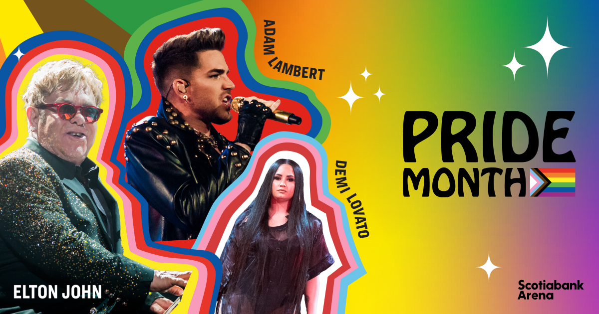 Celebrating Iconic LGBTQ2S+ artists who have made their mark at Scotiabank Arena this #PrideMonth 🌈

#EltonJohn #DemiLovato #AdamLambert