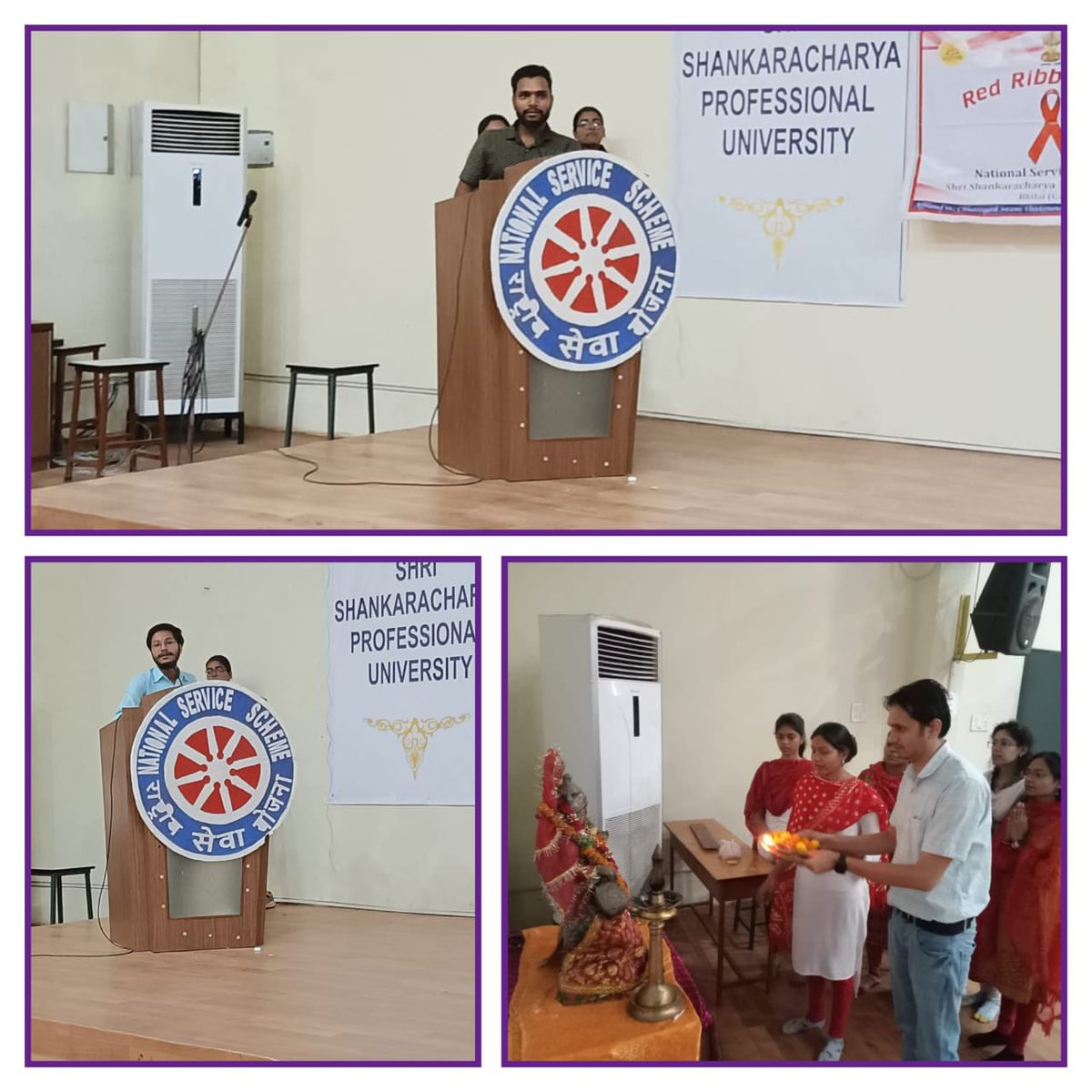 Nss_ssgi's tweet photo. The volunteers of #SSTC, #SSPU & #SSCPS actively participated in this event in which there was presentation, speech & poem to spread #awareness about #blooddonation and its need. https://t.co/F1NioM0KXM