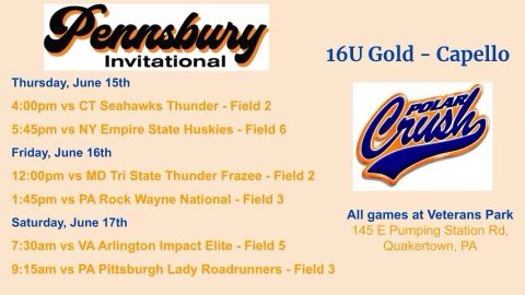 Keegan St. Cyr (@keegan_stcyr14) on Twitter photo Here’s my schedule for the Pennsbury Invitational this week! <a href="/PolarCrush/">Polar Crush Softball</a> <a href="/CoachBrook_SB/">Coach Brook Capello</a> Here’s my schedule for the Pennsbury Invitational this week! <a href="/PolarCrush/">Polar Crush Softball</a> <a href="/CoachBrook_SB/">Coach Brook Capello</a>