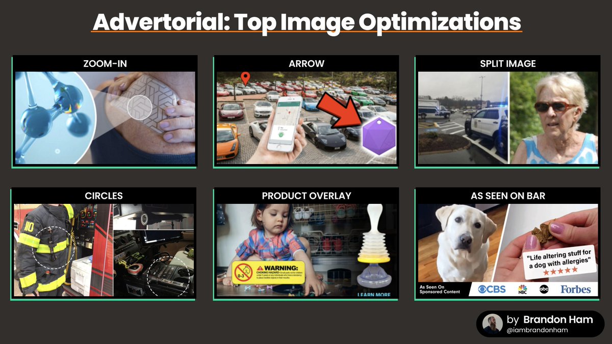 Advertorials are a powerful marketing tool for eCom brands

They can decrease your CPA, increase your AOV, and convert colder audiences

Here are 6 Optimizations you can make to your advertorial top image: