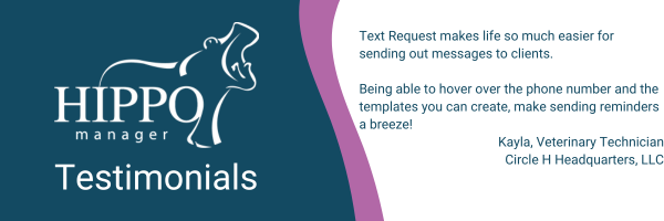 HippoManager's tweet photo. We thrive on feedback, especially when it's around a new integrated partner! Have you checked out Text Request yet?? https://t.co/uANLzsiPTB