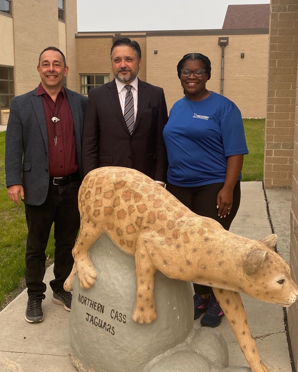 Our own Michael Musante poses with <a href="/YassPrize/">The Yass Prize</a> alums Kenisha Skaggs from <a href="/soaracademyaug/">Soar Academy Augusta</a> and David Lipkin of <a href="/lift_learning/">LiFT Learning</a>.
#ncpli2023