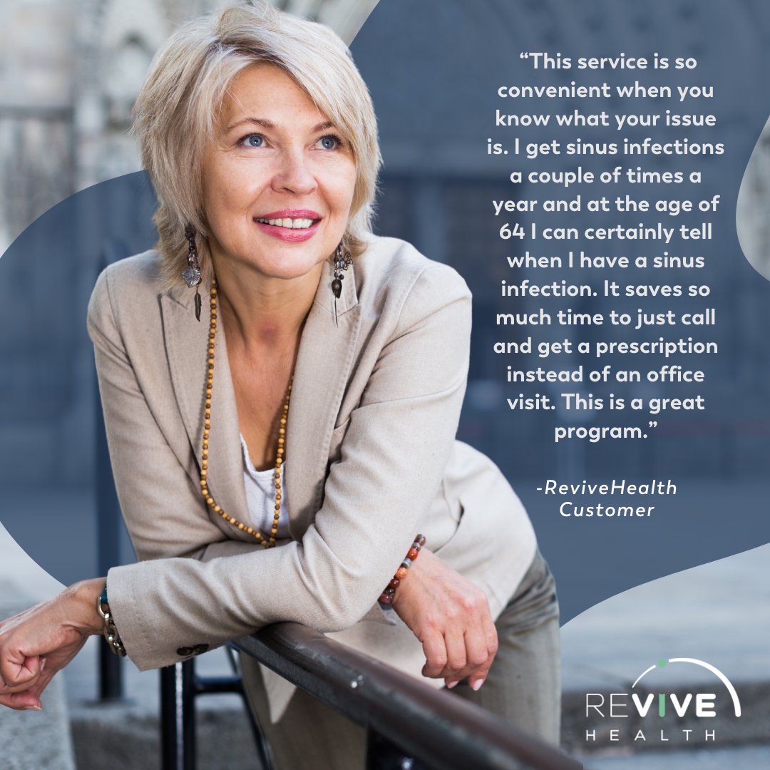 Revive's Why on Wednesdays: Customer Testimonials! 

#revivehealth #revive #customertestimonial #virtualcare #carefromhome #healthcaresolutions #onlinedoctor #healthandwellness #virtualmedicine #wellbeing  #affordablehealthcare #convenienthealthcare #accessiblehealthcare