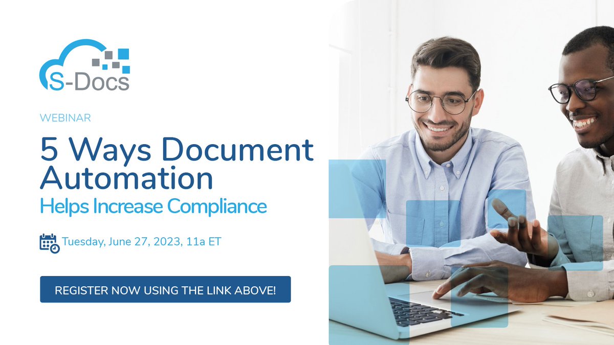 Sdocs's tweet image. #Compliance mistakes are easy to make - but their consequences are far from simple. Find out how #DocumentAutomation reduces inaccuracies, human errors, and other common compliance missteps in our upcoming webinar: bit.ly/3oxUZ7b
