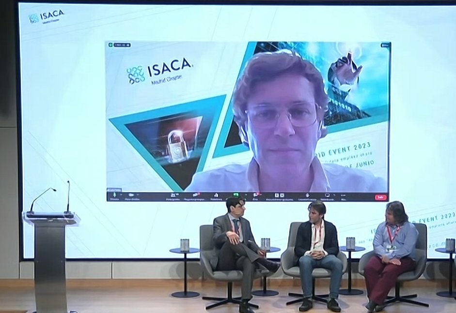ISACAMadrid's tweet photo. La moderación de la mesa redonda "𝘼𝙩𝙚𝙧𝙧𝙞𝙯𝙖𝙣𝙙𝙤 𝙚𝙡 𝘽𝙡𝙤𝙘𝙠𝙘𝙝𝙖𝙞𝙣 𝙮 𝙡𝙖𝙨 𝘾𝙧𝙞𝙥𝙩𝙤𝙢𝙤𝙣𝙚𝙙𝙖𝙨. 𝙈á𝙨 𝙖𝙡𝙡á 𝙙𝙚 𝙡𝙖 𝙀𝙨𝙥𝙚𝙘𝙪𝙡𝙖𝙘𝙞ó𝙣" del Congreso 𝗜𝗦𝗔𝗖𝗔 𝗠𝗮𝗱𝗿𝗶𝗱 𝗘𝘃𝗲𝗻𝘁 corre a cargo de @cardonajm (Junta Directiva de @ISACAMadrid). https://t.co/B8CjOH9mmM