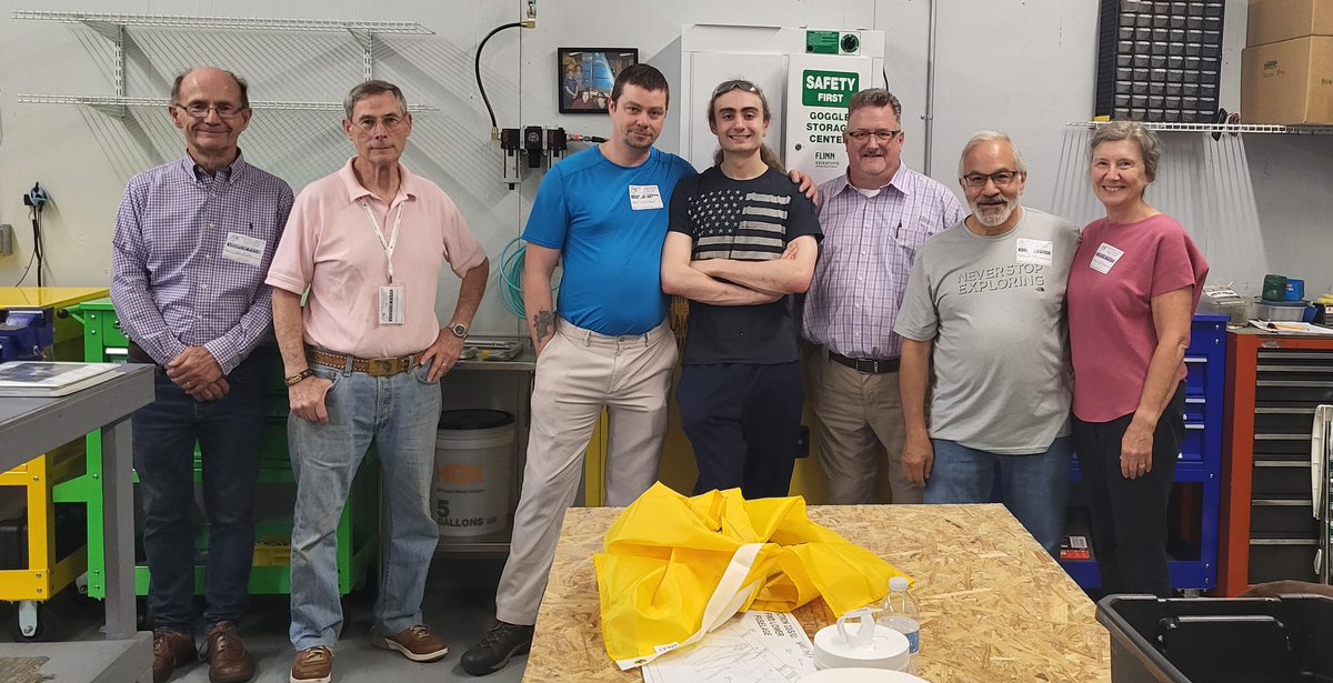 AVMuseumofNH's tweet photo. You can't have a celebration without cupcakes! Graduating senior Connor Ahern is shown here in costume (and with cupcakes) on Friday, June 9, celebrating a highly productive semester of work on the second RV-12 plane at the Manchester (N.H.) School of Technology. #STEMeducation https://t.co/2w4NhexOgk