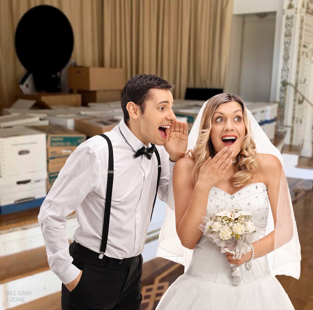Book your wedding at the Mar-a-Lago Ballroom! (Sorry, no bands. Stage taken by boxes of nuclear secrets.) (<a href="/JadasCuck/">Dorval Farter</a>)