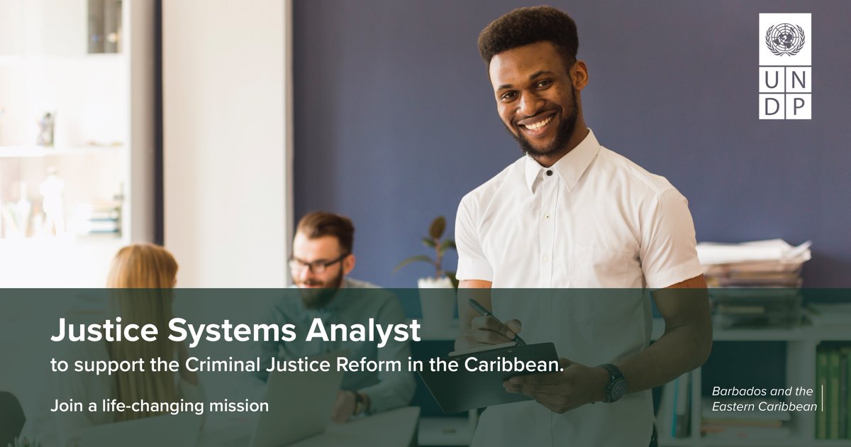 📢Join a life-changing mission with United Nations Development Programme as a Justice Systems Analyst! 

📅 Deadline: 23 June, 2023 

 🇧🇧 Duty Station: Bridgetown, Barbados

🔗 Click the link to learn more or apply: bit.ly/JusticeSystems…