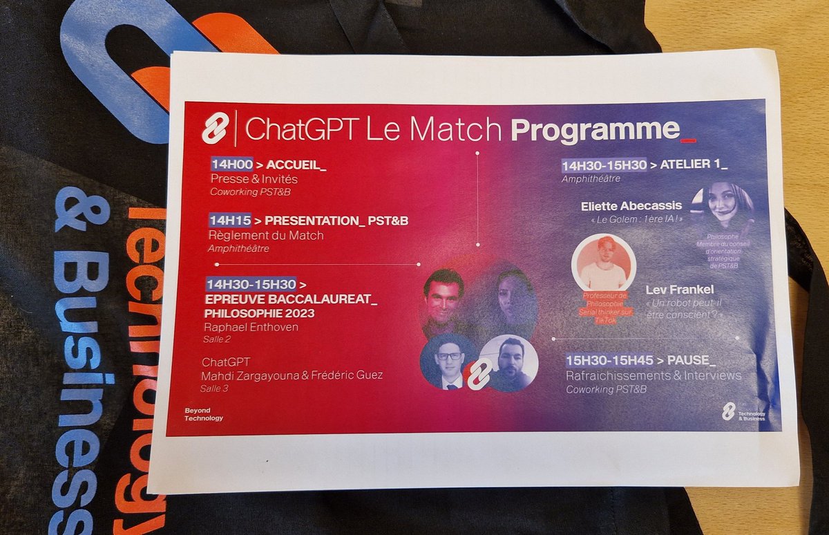 franctireurmag's tweet photo. 🖋📖 .@Enthoven_R a passé le #BacPhilo2023. Le professeur de philosophie a défié #ChatGPT. 
Les résultats sont là : Raphaël a gagné !! Notes : 20vs11
#victoire face à la machine. 
Franc-tireur vous fait vivre l'événement. 
#RaphaëlvsChatGPT @PSTB_school https://t.co/yp1onpIUkx