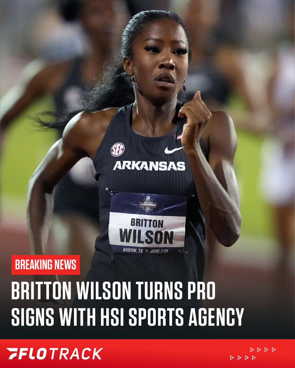 Arkansas' Britton Wilson has decided to forego her remaining NCAA eligibility and turn professional. #NCAATF