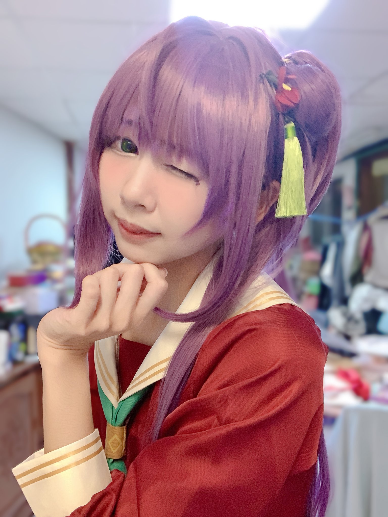 ラブライブ 乙宗梢 コスプレ 念願の梢さんしてきた💚 #乙宗梢 #梢 #蓮ノ空 #蓮ノ空女学院