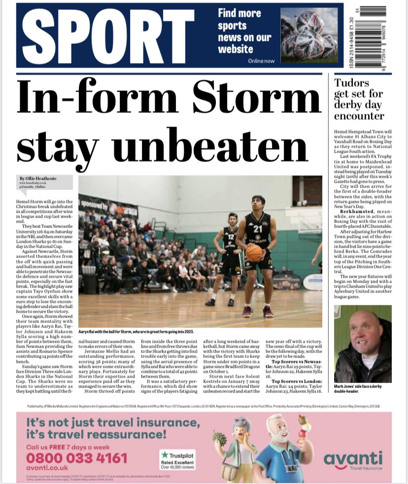 OHJourno's tweet photo. Over the past season, I have worked hard, reporting on the basketball matches with Hemel Storm. 

43-0
4 Trophies

Here is some of my work below which has featured in the #HemelGazette 

#journalism #basketball #reporter https://t.co/nUVeoR58pV