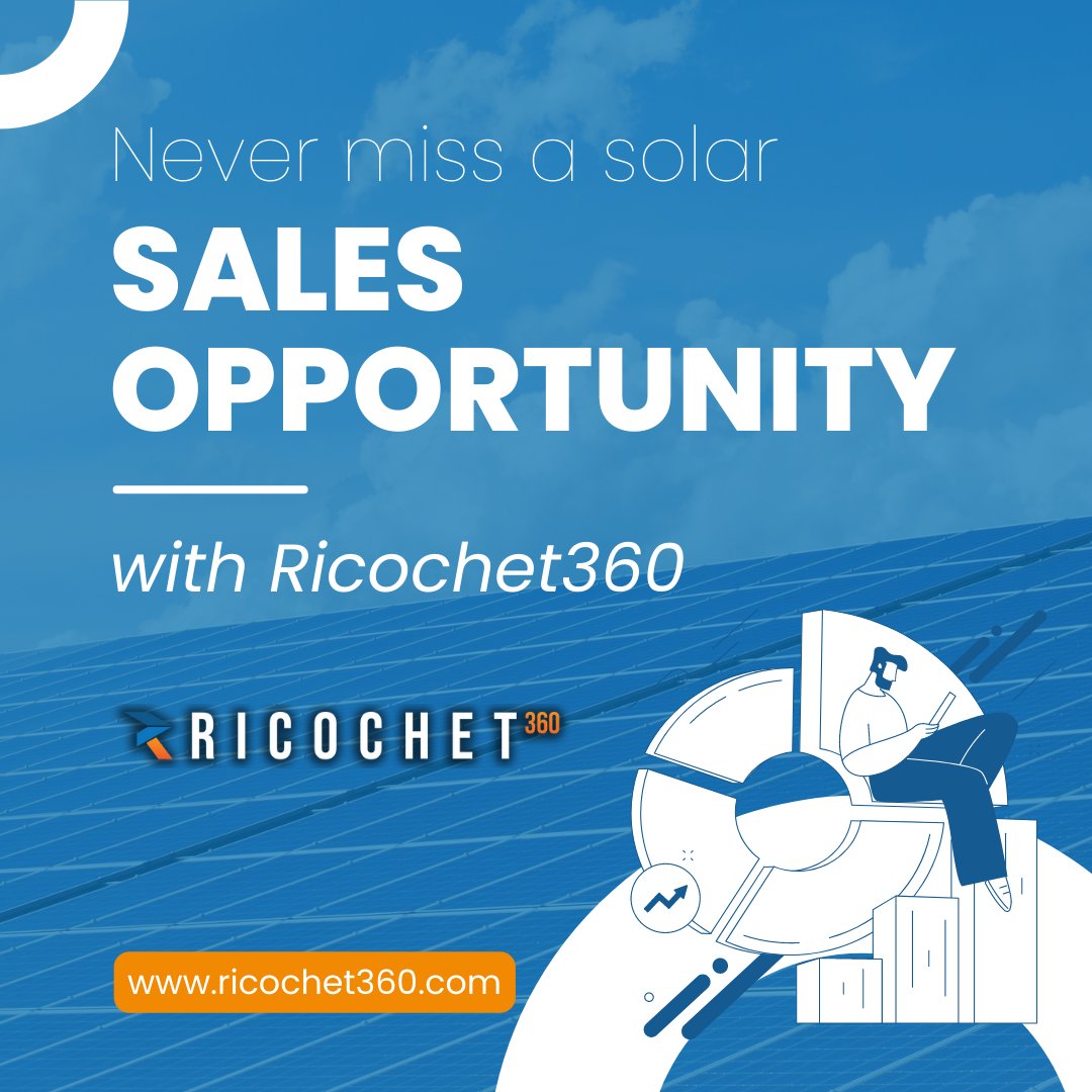 speedtocontact's tweet photo. Say goodbye to missed opportunities and lost leads with Ricochet360's solar CRM platform. Our advanced technology ensures you never miss a call or a chance to engage with a potential customer. 866-678-1288, https://t.co/psO5Wcg2Df 
#SolarConversion #SolarLeads #AllInOneSolution https://t.co/1S54e52mCG