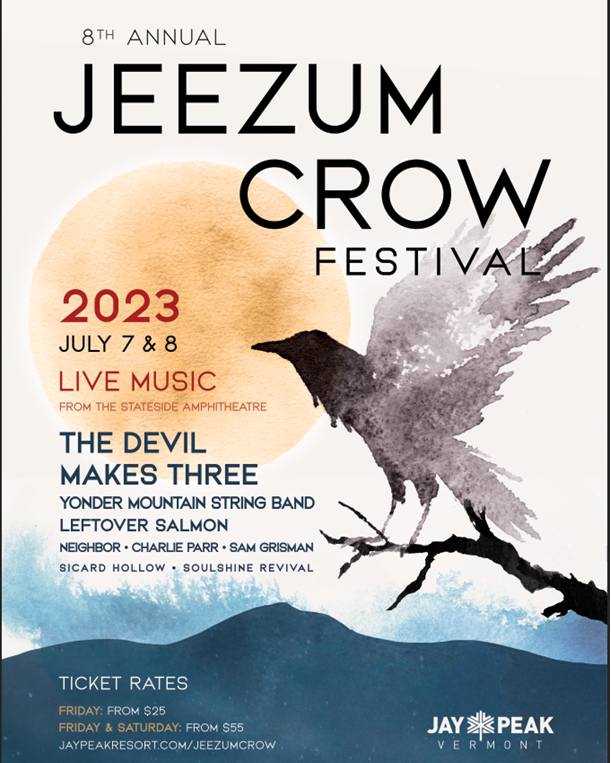 We're coming up to Vermont for the first time at Jay Peaks Resort for the Jeezum Crow Festival! Get your tickets now at sicardhollow.com/tour!

 #sicardfam #sicardhollow #bluegrass #secretofthebreeze #jamband #newgrass #americana #nashvillemusic #BrightestOfDays