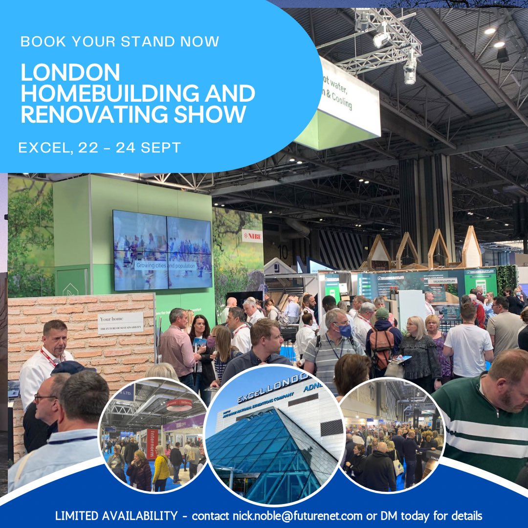🚨LONDON IS SELLING FAST🚨 looking to generate leads & raise brand awareness in London & surrounding areas? @ExCeLLondon is the ideal location for you! DM for details or email nick.noble@futurenet.com today #HBRShow23 #build #renovate #homeowners #B2C #connectingpeople