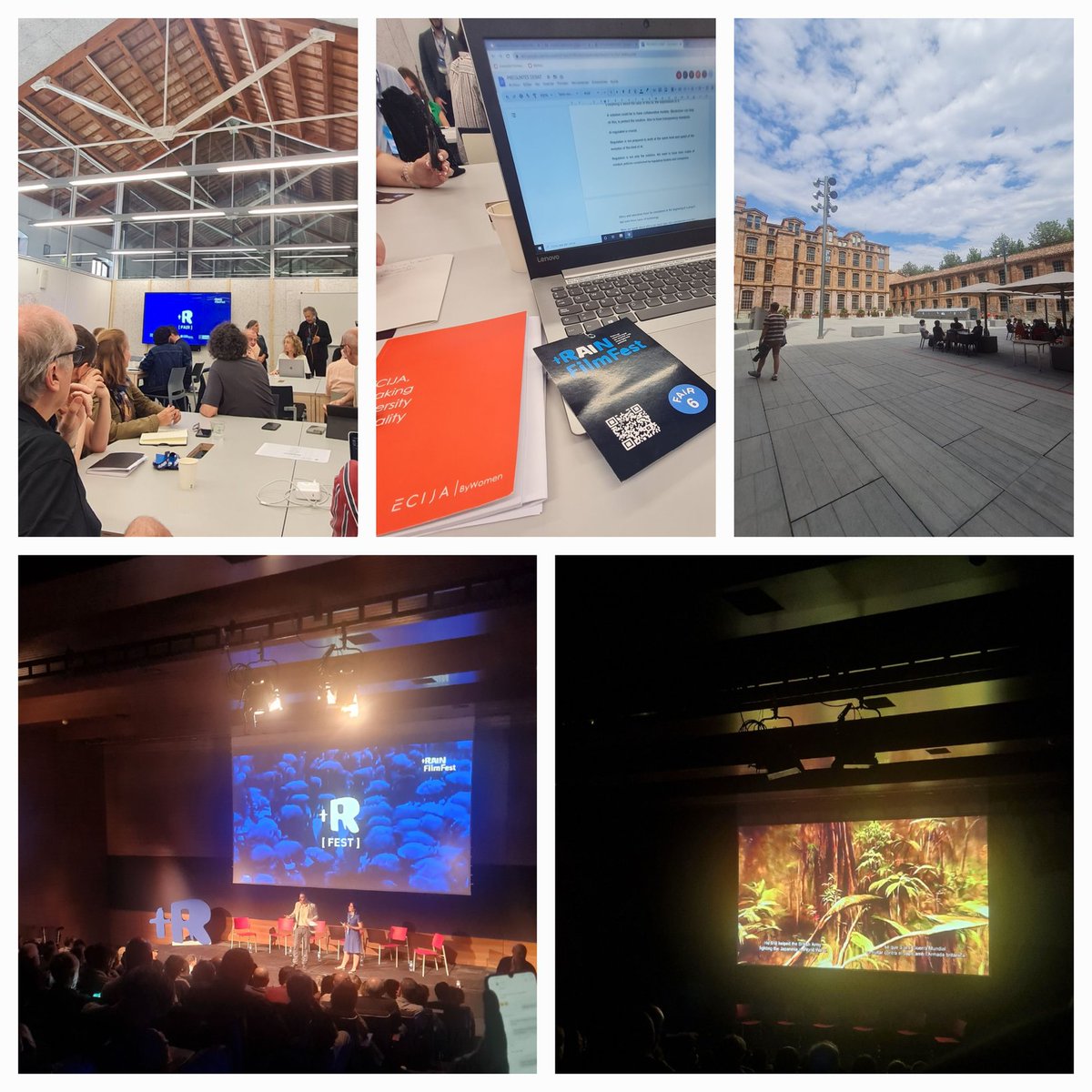 vanesa_alarcon's tweet photo. Avui al @rainfilmfest on es presenten diversos projectes #audiovisuals creats amb #IA o #AI.  I amb la sort d'haver participat a les taules de debat sobre IA i reptes legals. #legalbydesign cc @ClusterAVCat . Gràcies per l'oportunitat!! https://t.co/sOmb4Oyvci