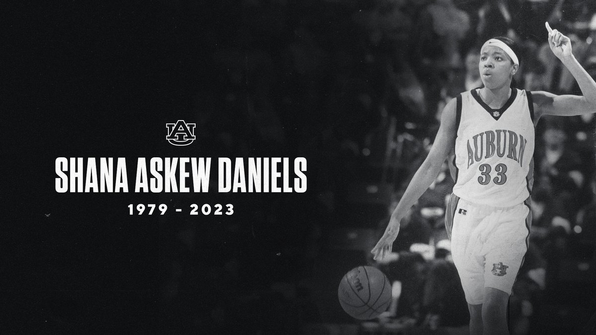The Auburn Family mourns the passing of women's basketball alumna Shana Askew Daniels.

📰 auburntige.rs/42Hrtdh