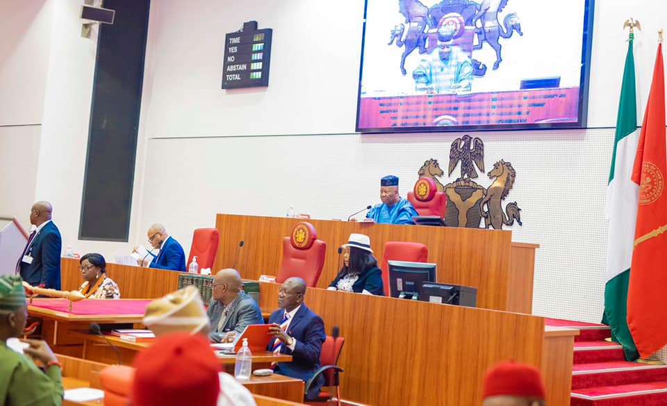 MobilePunch's tweet photo. PHOTOS: Akpabio Presides Over Senate Executive Session 

Senate President, Godswill Akpabio, on Wednesday, presided over the Senate Session for the first time.

The former governor of Akwa Ibom State revealed this in a post on his Facebook page on Wednesday.

He said, "After our inauguration yesterday, where my colleagues elected me as the President of the 10th Senate, I  presided over the first Executive Session of the 10th Senate today.

"I thank my colleagues for this confidence and trust in my ability to steer the ship of the Senate. Elections are over. It is time for governance."

The former Senate Minority Leader polled 63 votes to defeat Yari, a former governor of Zamfara, who scored 46 votes in the election conducted on Tuesday.

Credit: Facebook | Godswill Obot Akpabio

--
Follow us for more breaking news and videos