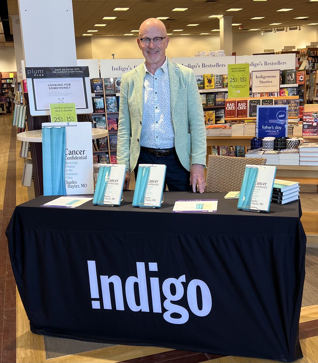 I’ll be at @Chapters782 @chaptersindigo 3050 Vega in @citymississauga 11-3 Sun June 18 to sign copies of #cancer Confidential from @utpress 
‘A fascinating literary journey told with great skill compassion and empathy’ @CJ_ThunderBay 
#radiotherapy #oncology
#BookSigningEvent