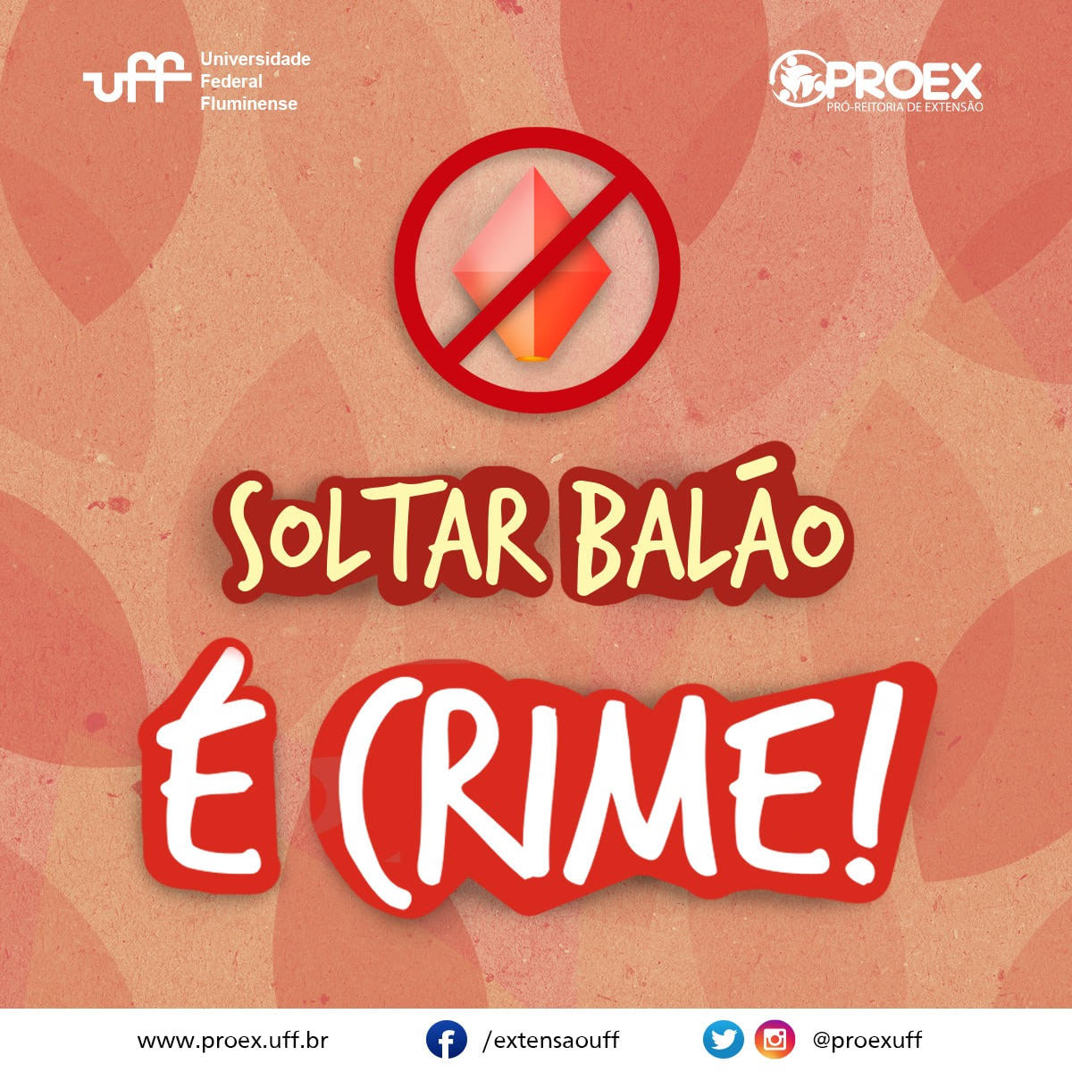 proexuff's tweet photo. Atenção! Soltar balão é crime, apesar de parecer uma prática inofensiva, é perigoso e é considerado crime ambiental grave, que pode gerar incêndios e acidentes aéreos.
#ProexEmAção #PROEXUFF #açõesextensionistas #proexematividade https://t.co/Yy2y586GxH